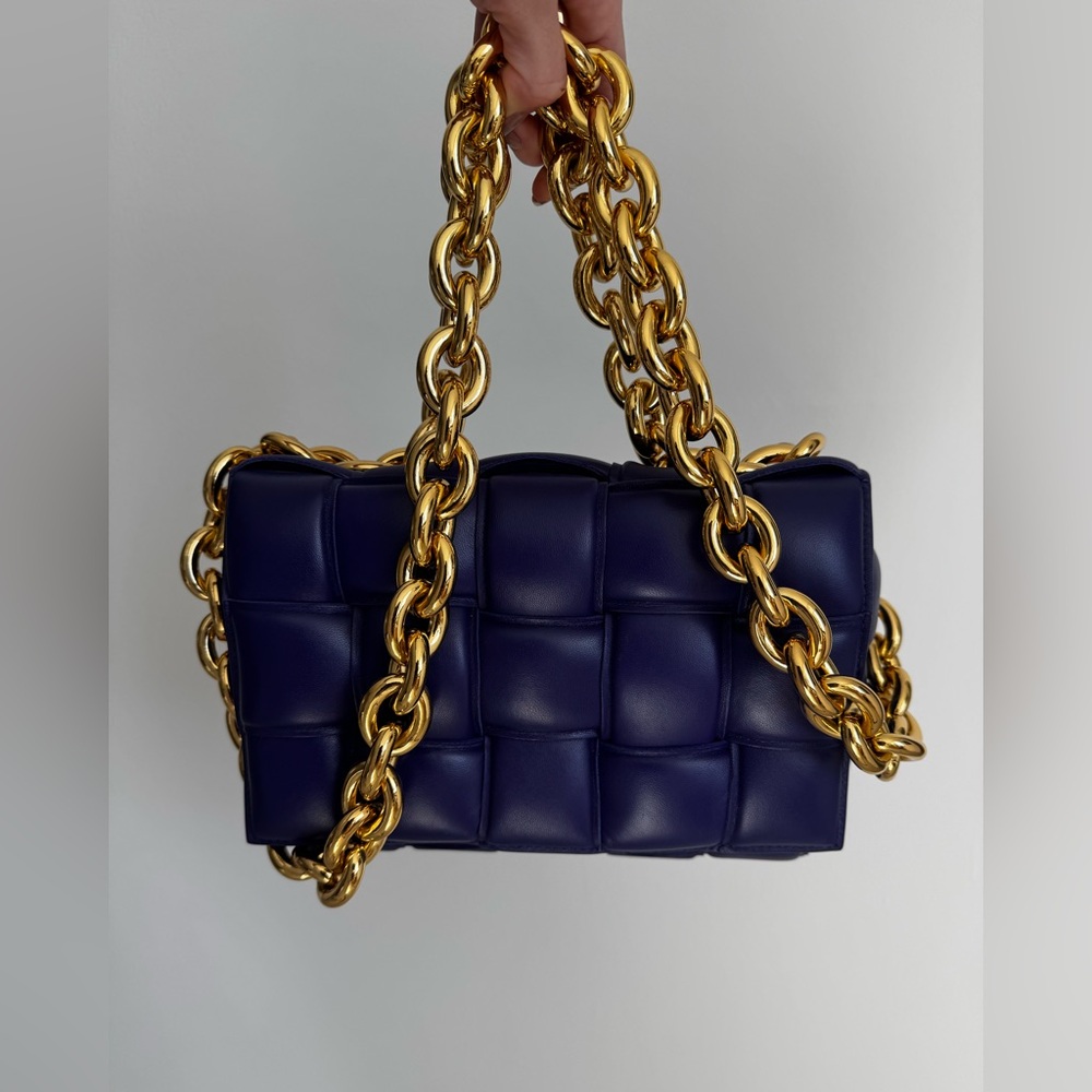 Bottega Veneta Unicorn/Gold cassette Bag